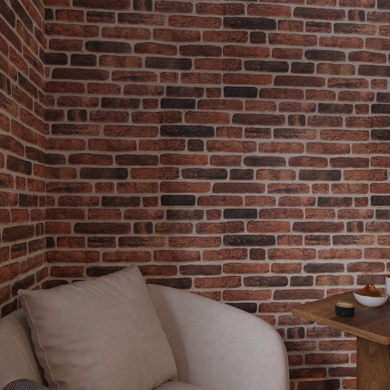 Babylon 3D Faux Brick Wall Panel – Decorative Styrofoam Brick Effect