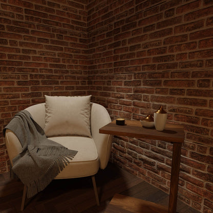 Vermilion 3D Faux Brick Wall Panel – Decorative Styrofoam Brick Effect