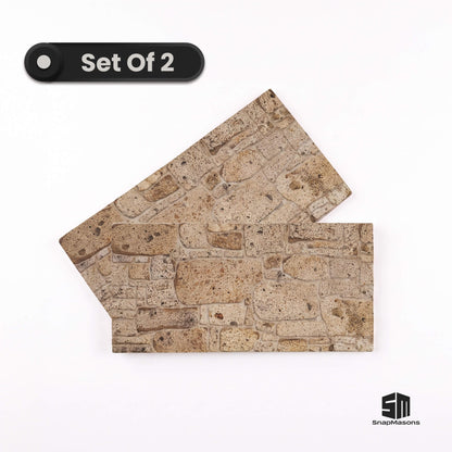 Easy to install 3D faux travertine stone styrofoam wall paneling