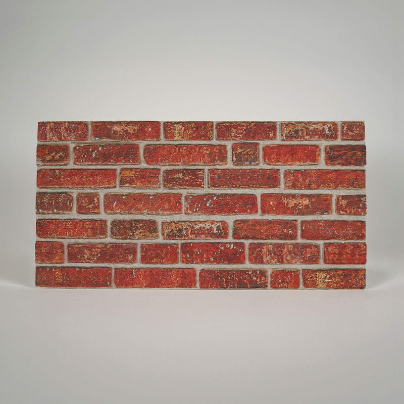 Vermilion 3D faux brick styrofoam wall panel for rustic interior decor
