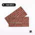 Realistic red brick effect styrofoam 3D wall panel for living room