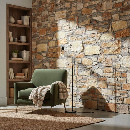 Rustic 3D Faux Stone Wall Panel – Decorative Styrofoam Stone Effect